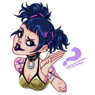 🤨-The Witness Girl, Telegram Sticker