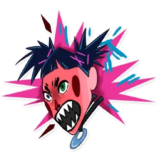 🤬-The Witness Girl, Telegram Sticker