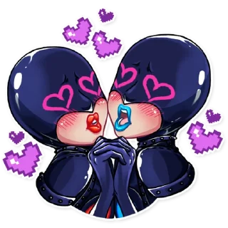 👩‍❤️‍💋‍👩-The Witness Girl, Telegram Sticker