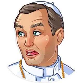 😨-The Young Pope, Telegram Sticker