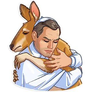 🤗-The Young Pope, Telegram Sticker