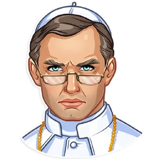 😐-The Young Pope, Telegram Sticker