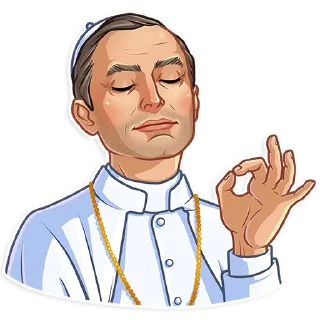 👌-The Young Pope, Telegram Sticker