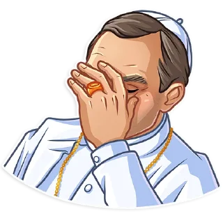 🤦‍♂️-The Young Pope, Telegram Sticker