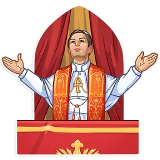 👋-The Young Pope, Telegram Sticker