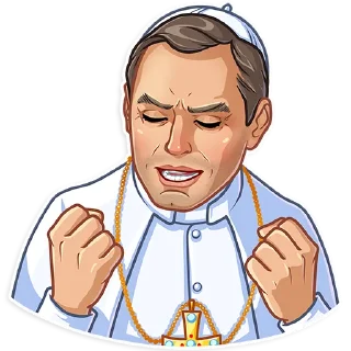 ✊-The Young Pope, Telegram Sticker