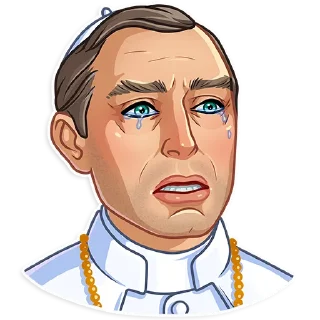 😭-The Young Pope, Telegram Sticker