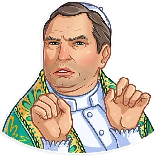 😖-The Young Pope, Telegram Sticker