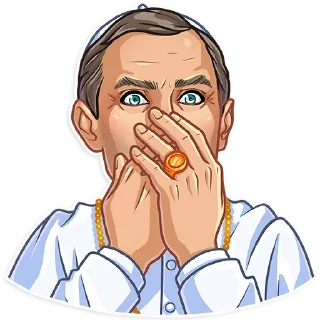 🤭-The Young Pope, Telegram Sticker