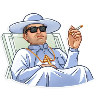 😎-The Young Pope, Telegram Sticker