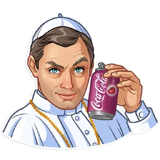 🥴-The Young Pope, Telegram Sticker