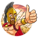 👍-This is Sparta!, Telegram Sticker