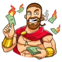 🤑-This is Sparta!, Telegram Sticker