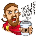 ☕-This is Sparta!, Telegram Sticker