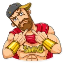 🖕-This is Sparta!, Telegram Sticker