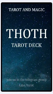 ♾-Thoth Tarot of Aleister Crowley ( ), Telegram Sticker