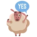 🐑-A Sheep, Telegram Sticker