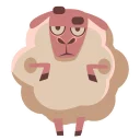 🐑-A Sheep, Telegram Sticker