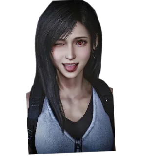 🥰-tifa @freeASMR8 @freeVPN_bl, Telegram Sticker