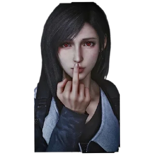 👎-tifa @freeASMR8 @freeVPN_bl, Telegram Sticker