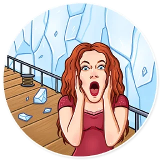 😨-Titanic, Telegram Sticker