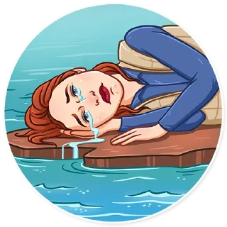 😭-Titanic, Telegram Sticker