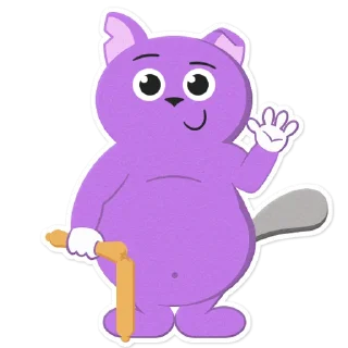 🙋‍♀️-Tobey the cat, Telegram Sticker