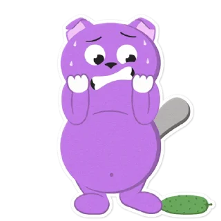 😬-Tobey the cat, Telegram Sticker