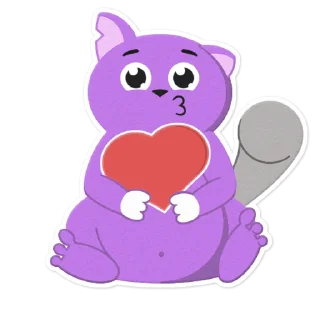 😘-Tobey the cat, Telegram Sticker