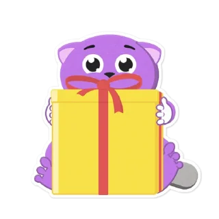 🎁-Tobey the cat, Telegram Sticker