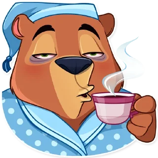 ☕️-Todd Bear, Telegram Sticker
