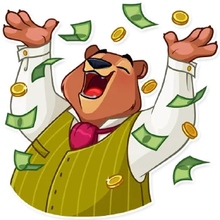 🥳-Todd Bear, Telegram Sticker