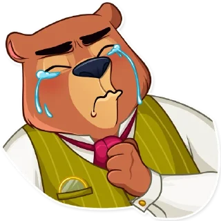 😭-Todd Bear, Telegram Sticker