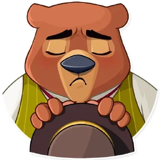 😔-Todd Bear, Telegram Sticker