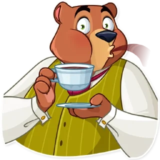 😮-Todd Bear, Telegram Sticker