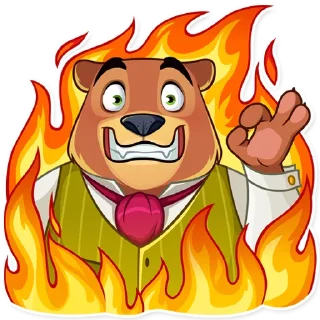 😅-Todd Bear, Telegram Sticker