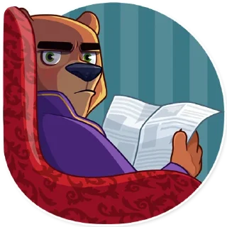 😑-Todd Bear, Telegram Sticker