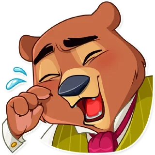 😂-Todd Bear, Telegram Sticker