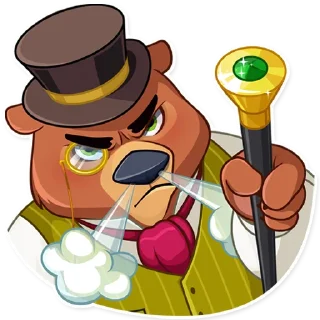 😤-Todd Bear, Telegram Sticker
