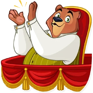 👏-Todd Bear, Telegram Sticker
