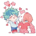 ❤️-TodoDeku, Telegram Sticker