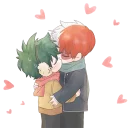 😘-TodoDeku, Telegram Sticker