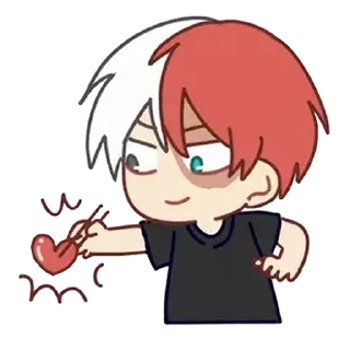 ❤️-TodoDeku, Telegram Sticker