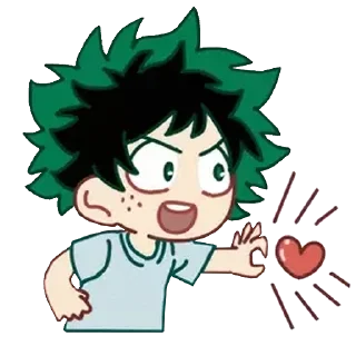 ❤️-TodoDeku, Telegram Sticker