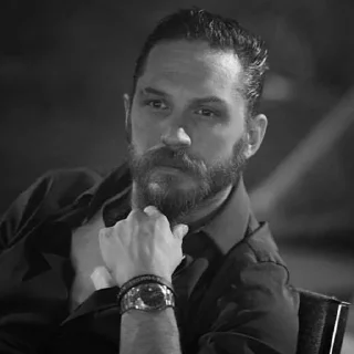 🤨-Tom Hardy, Telegram Sticker