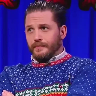 😐-Tom Hardy, Telegram Sticker
