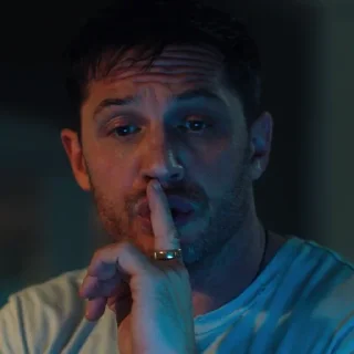 🤫-Tom Hardy, Telegram Sticker