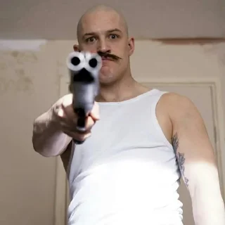 🔫-Tom Hardy, Telegram Sticker