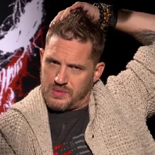 😒-Tom Hardy, Telegram Sticker