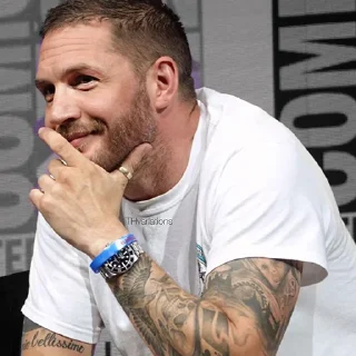 😏-Tom Hardy, Telegram Sticker